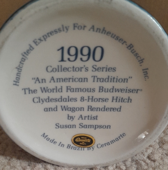1990 Budweiser Collectible Beer Stein - Picture 5 of 6
